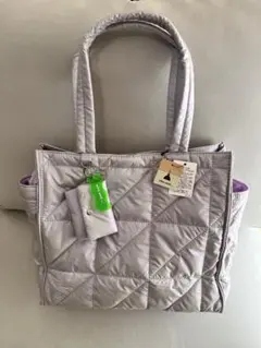 niko and... 2wayキルトトートバッグ シルバー パープル