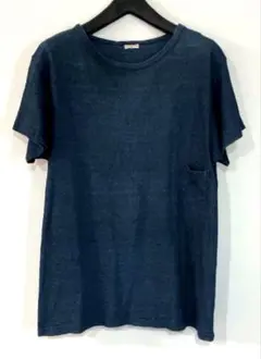 KAPTAIN SUNSHINE カットソー　Tシャツ　インディゴ染め　日本製