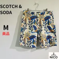 美品　スコッチ＆ソーダ ボタニカル柄 ショートパンツ W31 総柄 アロハのサムネイル