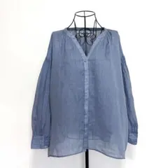 シアーラミー2WAYブラウス 麻