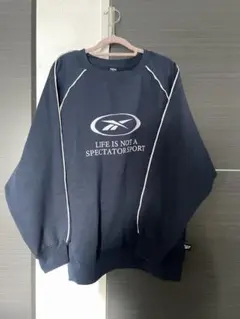 Reebok トレーナー　Lサイズ　ネイビー