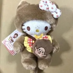 ハローキティ　モンチッチ　ぬいぐるみ　S ギンガムチェック　セキグチ　タグ付き