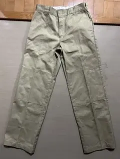 Dickies ベージュ ルーズフィット ワークパンツ　ダブルニー 32
