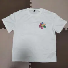 MANFINITY フラワーデザイン Tシャツ ホワイト Lサイズ