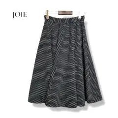 【最終価格】JOIEフレアスカート Sドット 黒白 ミモレ丈 上品 きれいめ 春のサムネイル