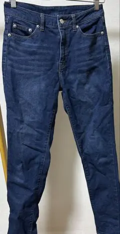 シューラルー 裏起毛デニムスリムフィットスキニーパンツ