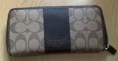 COACH長財布　ブラウン　ブラック