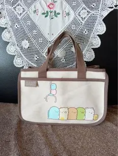 すみっコぐらしイラスト付きミニトートバッグ