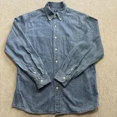 ユニクロ デニムシャツ メンズ Mサイズ