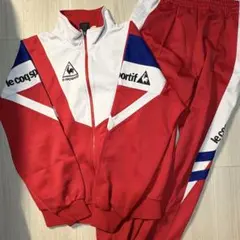 90s古着ルコックスポルティフ　ジャージLLサイズ　セットアップのサムネイル