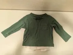 同封100円 ELFINDOLL CLASSIC 長袖カットソー グリーン 80
