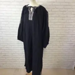 1.8 h468 サマンサモスモス ロング丈ワンピース F 総柄 レース