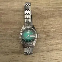 SEIKO 自動巻き時計 グリーン文字盤　2206-0500