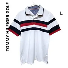 TOMMY HILFIGER GOLF ポロシャツ スリムフィット L