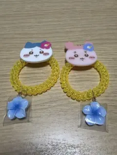 ちいかわ ハチワレ　古本屋さん（カニちゃん）ヘアゴム 2個セット