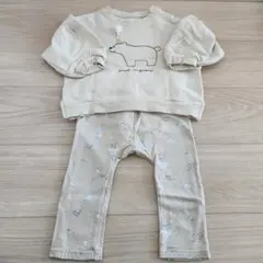 cottoli【セット】 クマ トレーナー&ボトムス　90サイズ