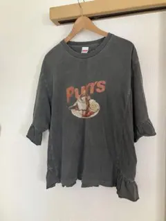 ニコアンド　フリルアソートキャットTシャツ