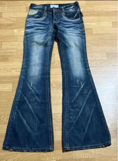 y2k ブーツカットデニム25 ベルボトム　フェアリーグランジ　アルシーブ