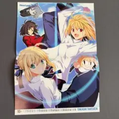 月刊ニュータイプ　2011年　1月号　付録　カレンダー　TYPE-MOON