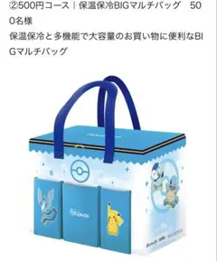 クレハポケモン 保温保冷BIGマルチバッグ