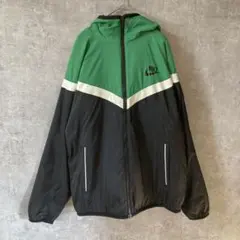 00s Nike フルジップ ナイロンジャケット Lサイズ　フード