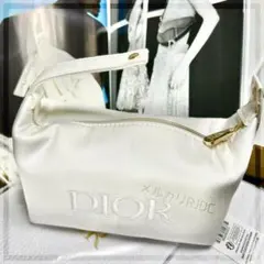 【未開封新品】DIOR オフホワイト ミニショルダー型 海外限定 コフレ ポーチ