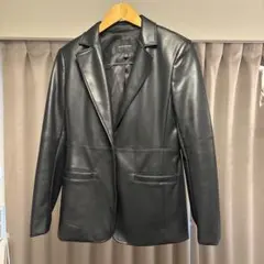 BANANA REPUBLIC ブラック合皮ブレザー サイズ2