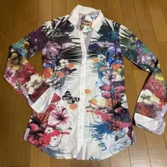 デシグアル ブラウス　綿　花柄 サイズSのサムネイル