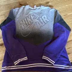 Nike グレー 紫 トレーナー Lサイズ