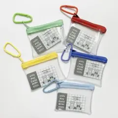 amifa PVC CASE MINI カラビナ付 5個セット カプセルトイ収納のサムネイル