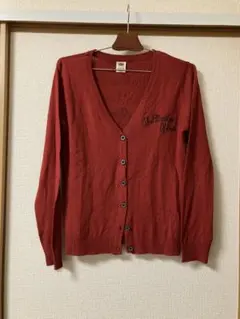 赤 Vネック カーディガン The Mother Of God