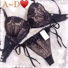 9/10再販✨人気❤︎スモーキーフラワー♥️ブラTバックセット♡ワコール系トリンプ系