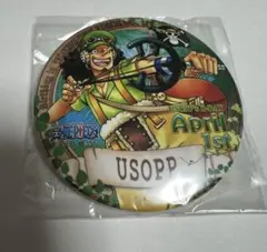 【新品未開封】東京ワンピースタワー　バースデー缶バッジ　ウソップ
