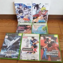 Wii・Xboxゲームパッケージセット ジャンク品 説明書なし まとめ売り