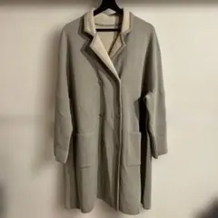 Bisque Wool 100% Long Knit Coat Japan FSのサムネイル