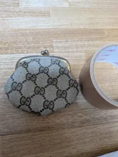 希少 GUCCI 財布 オールドグッチ GGプラス がまぐち コインケース