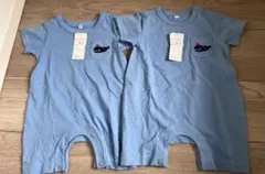 西松屋　ロンパース　70cm 2着セット　双子　新品未使用タグ付