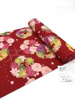 嵐山よしむら ポリエステル 反物 小紋長さ約13m 反物幅約38cm k434