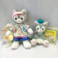 ジェラトーニ ぬいぐるみバッジ(サニーファン) ぬいぐるみチャーム 2点セット