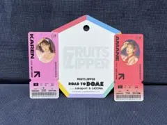 ららぽーと FRUITS ZIPPER ステッカー 松本かれん 月足天音