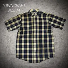 TOWNCRAFT 半袖チェックシャツ ボタンダウン M相当のサムネイル