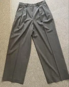 Theory セオリー パンツ 美品 グレー サイズ6 タックパンツ 定価4万円