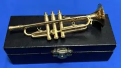 ミニチュア楽器　トランペット　12cm