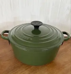 【未使用】ル・クルーゼ ココット オーバル 17cm フルーツグリーン 未使用】ル・クルーゼ ココット オーバル 17cm フルーツグリーン