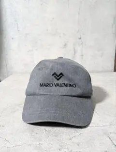 90〜 00s MARIO VALENTINO キャップ L-2L 刺繍ロゴ 綿