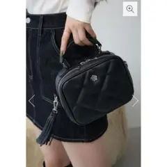 MARY QUANT×AZUL キルティングバッグ　マリクワアズールコラボ新品黒