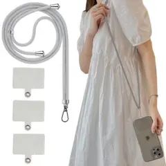 スマホストラップ 3枚セット ピンク 首掛けストラップ 紛失 落下防止