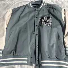 BEAMS HEART スタジャン S グレー/ホワイト