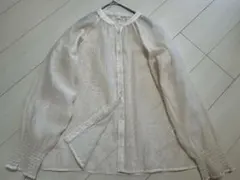 coca ドット柄シアーブラウス水玉Lサイズのサムネイル
