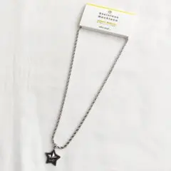 niko and...　ニコアンド　ステンレススターツイストチェーンネックレス